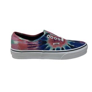 Vans Authentic Women's 9 Tie Dye Pink Blue Green Shoes New